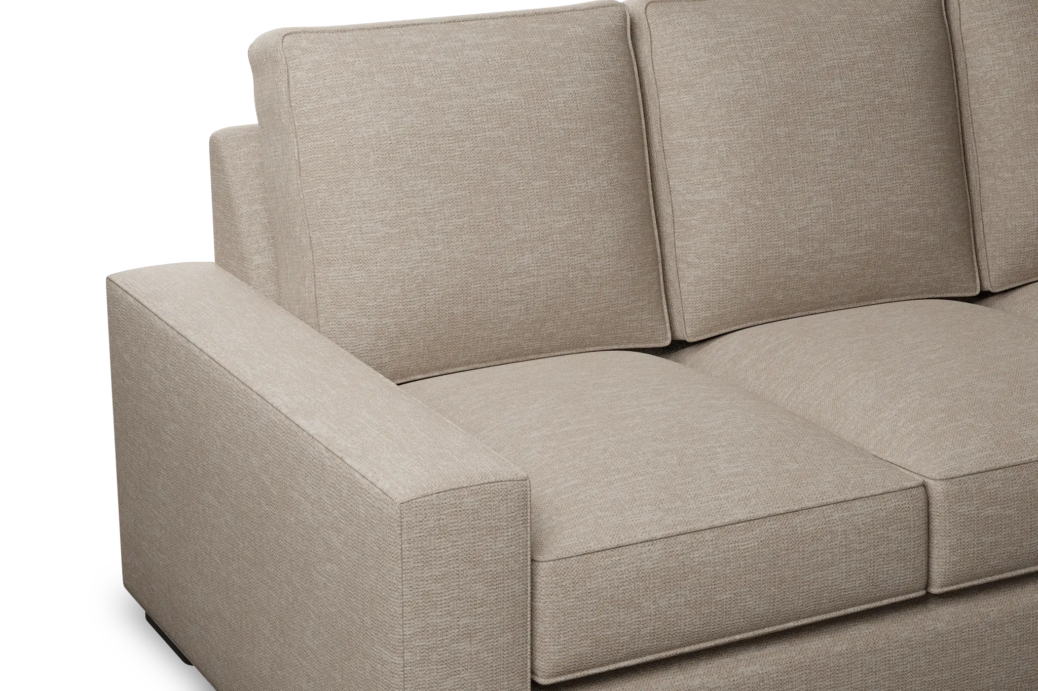 Edgewater Victory Taupe 84" Sofa W/ 3 Cushions Edgewater Victory Taupe 84" Sofa W/ 3 Cushions