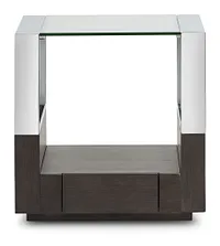 Remus Dark Tone Square End Table