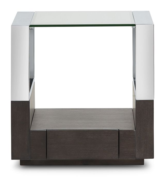 Remus Dark Tone Square End Table