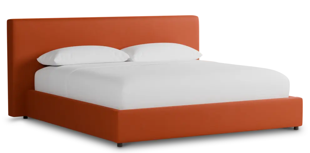 Grayton Joya Orange 44" Upholstered Platform Bed Grayton Joya Orange 44" Upholstered Platform Bed