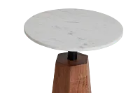 Boone White Accent Table