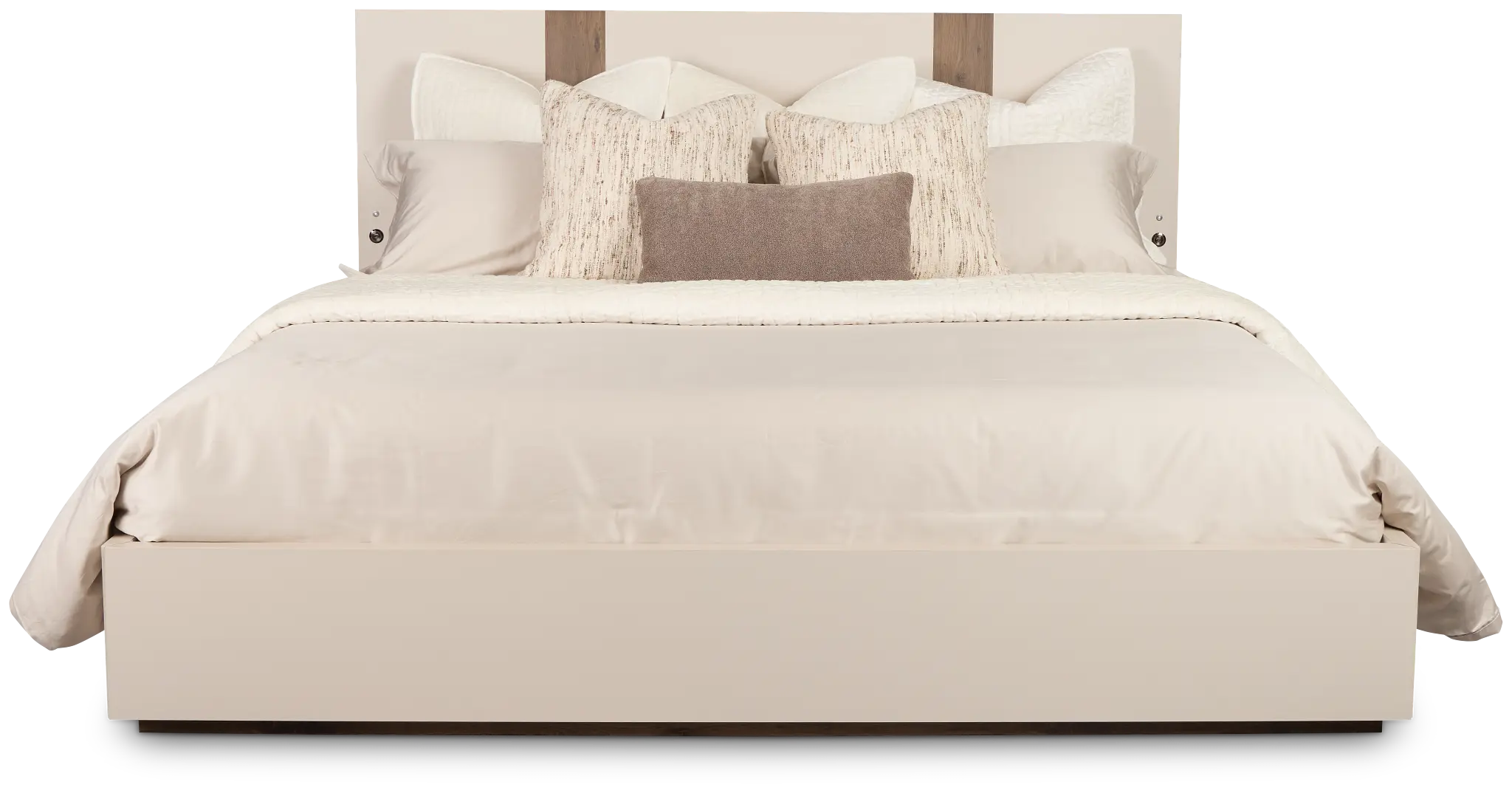 Brasilia Light Beige Platform Bed With Speaker Brasilia Light Beige Platform Bed With Speaker
