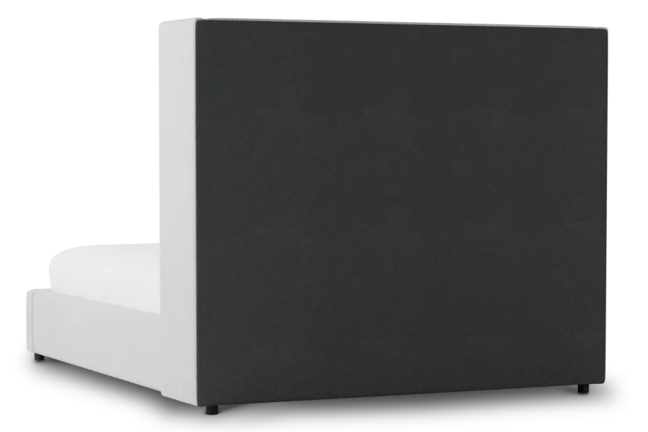 Captiva Delray Pewter 60" Upholstered Shelter Bed