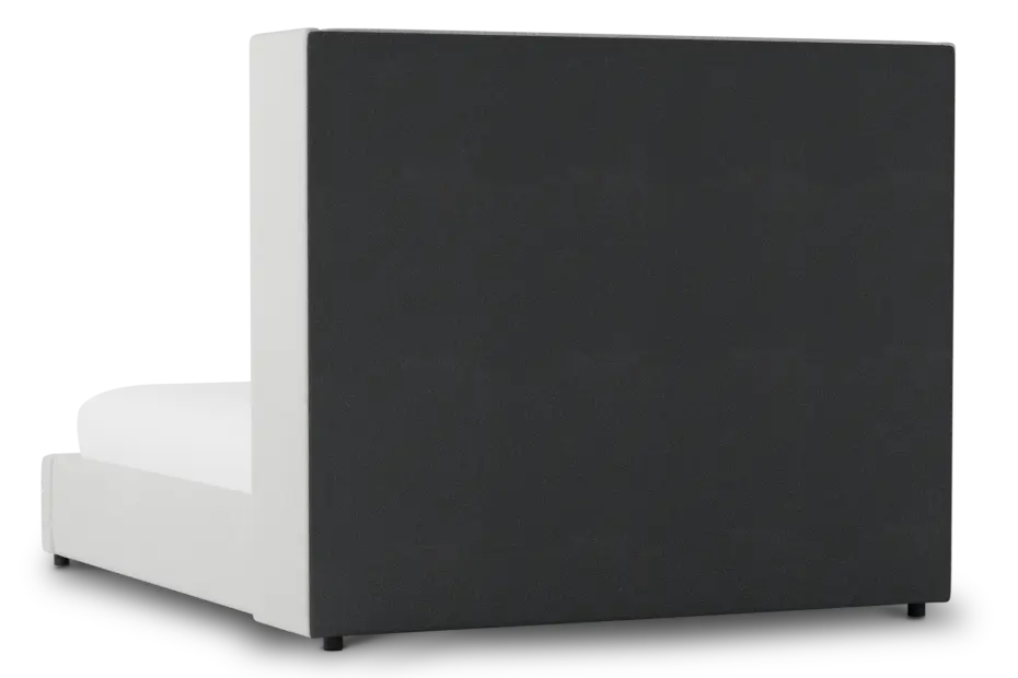 Captiva Delray Pewter 60" Upholstered Shelter Bed Captiva Delray Pewter 60" Upholstered Shelter Bed