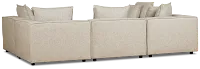 Tatum Beige Fabric 6-piece Modular Sectional