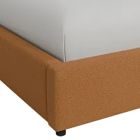 Grayton Elite Light Brown 44" Upholstered Platform Bed