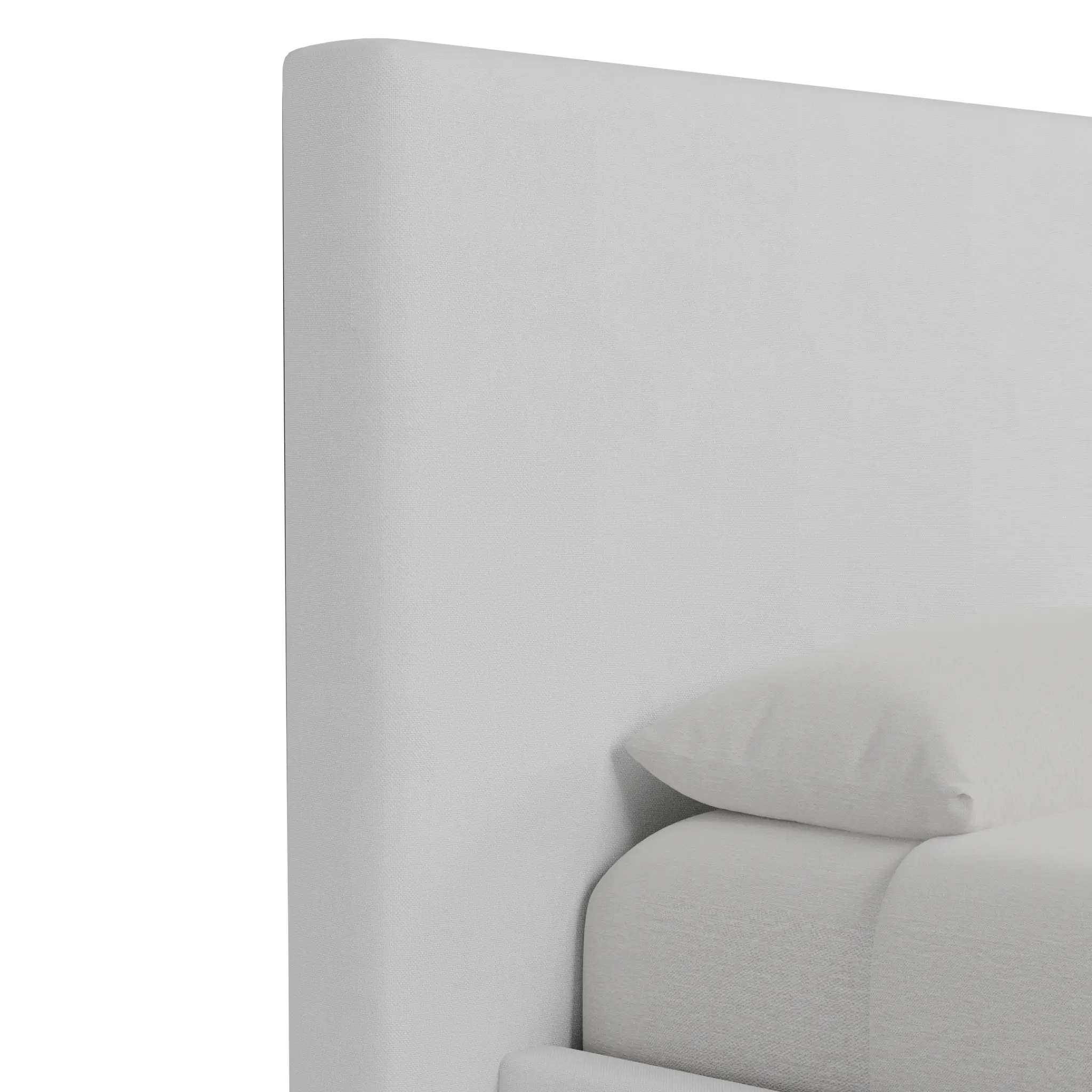 Grayton Suave White 54" Upholstered Platform Bed Grayton Suave White 54" Upholstered Platform Bed