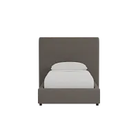 Grayton Elite Dark Gray 54" Upholstered Platform Bed