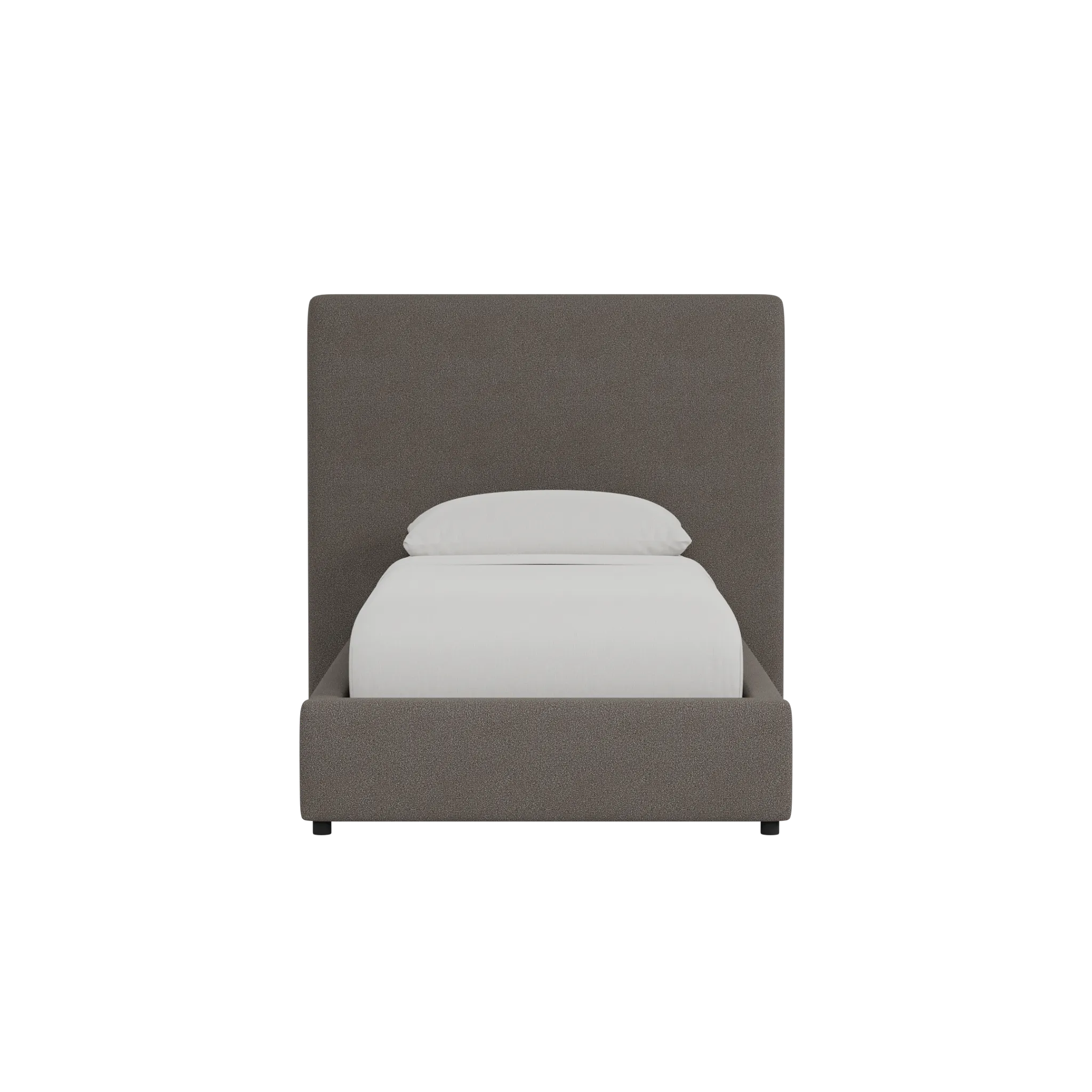 Grayton Elite Dark Gray 54" Upholstered Platform Bed