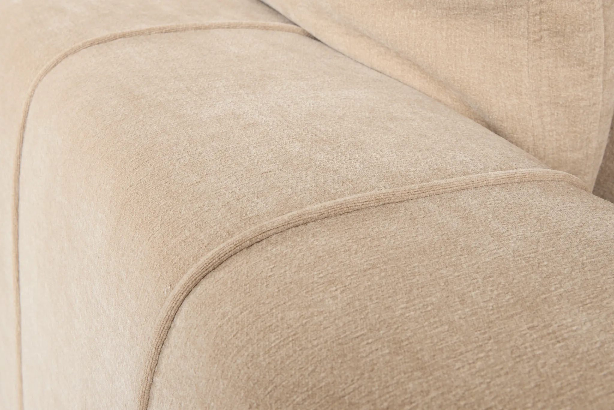 Cruz Light Beige Fabric Armless Chair