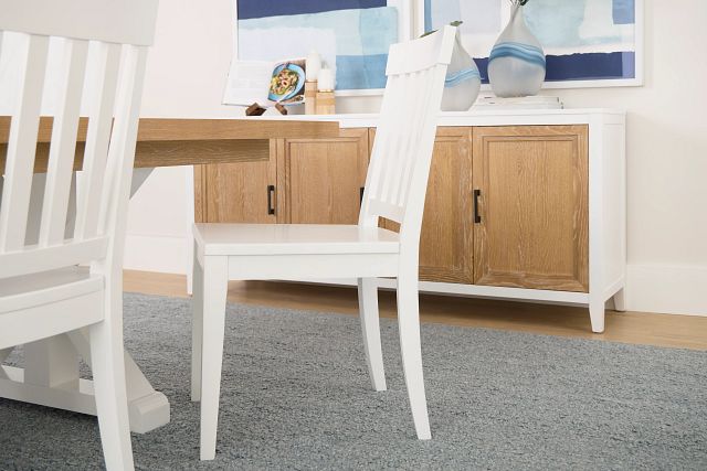 Nantucket White Wood Side Chair