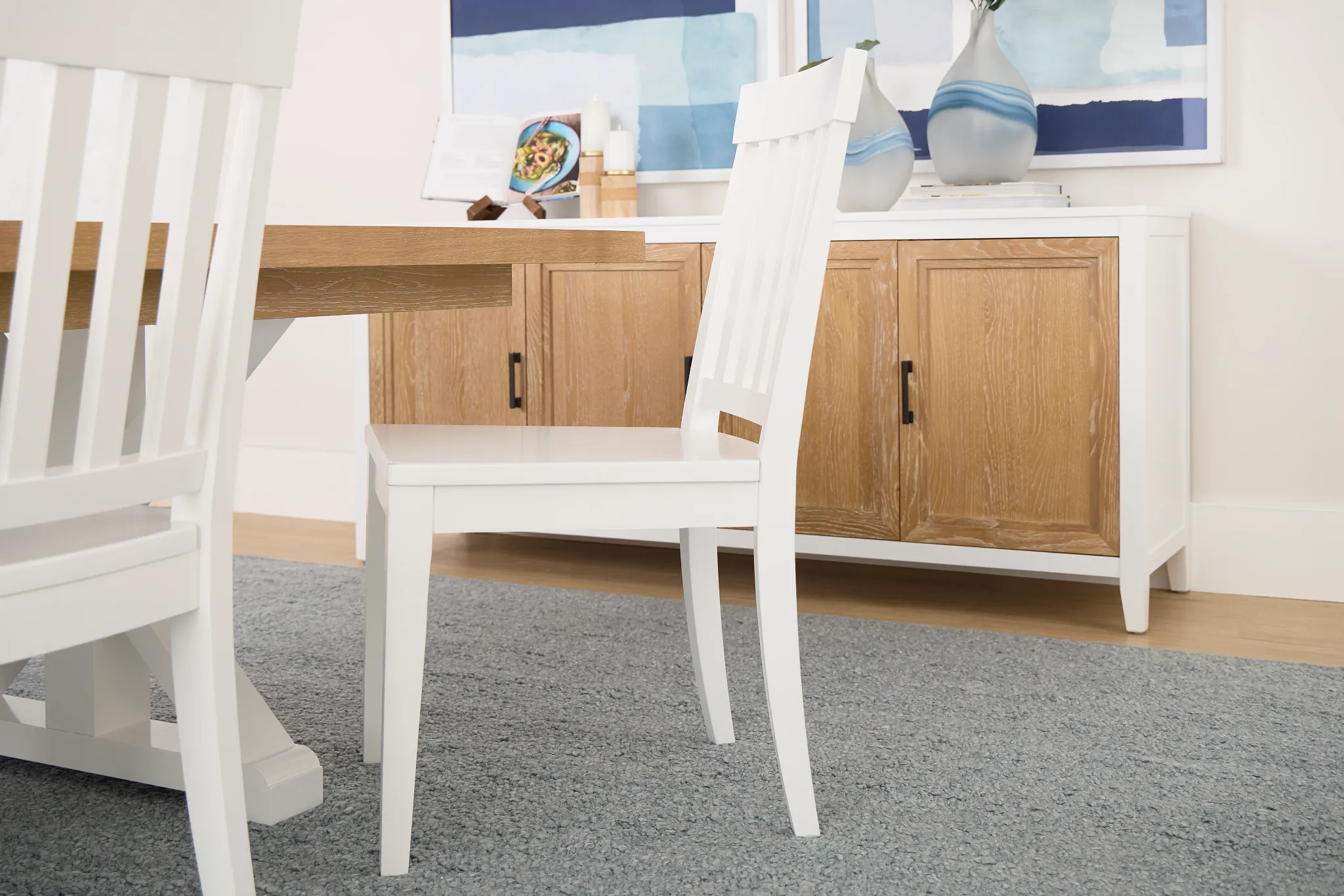 Nantucket White Wood Side Chair