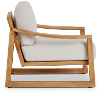 Tobago Light Tone Chair With Gray Cushion