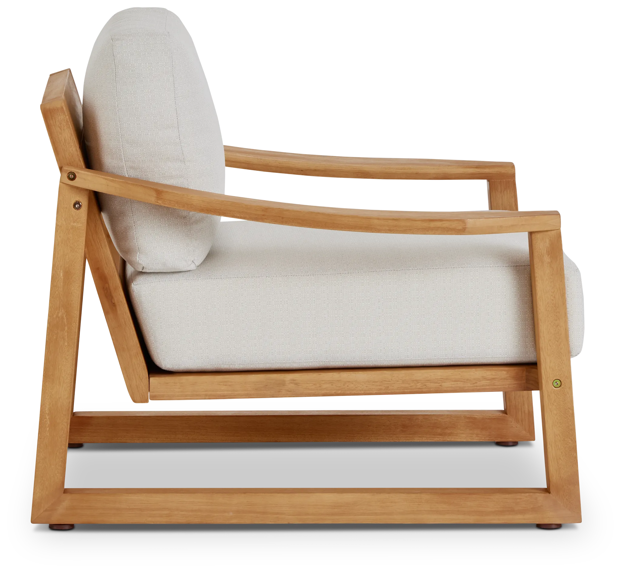 Tobago Light Tone Chair With Gray Cushion