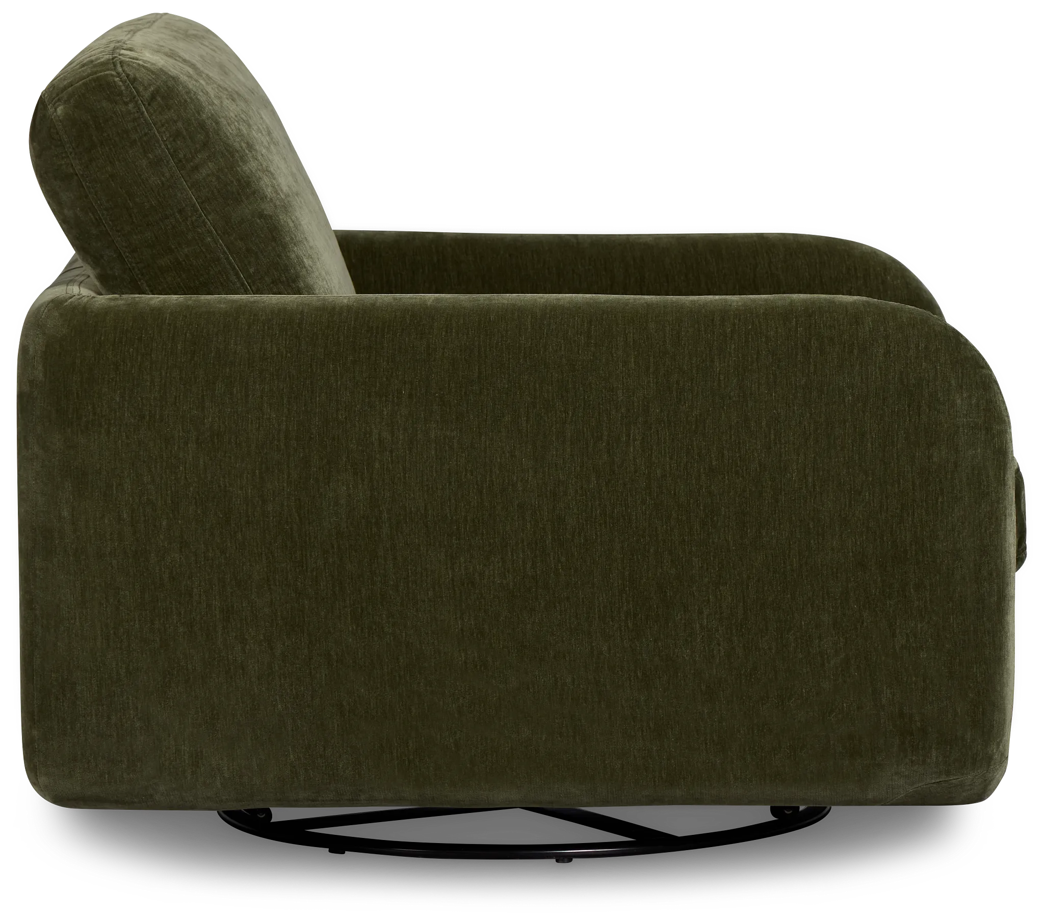Jules Green Velvet Swivel Chair