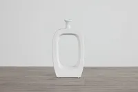 Dewey White Medium Vase