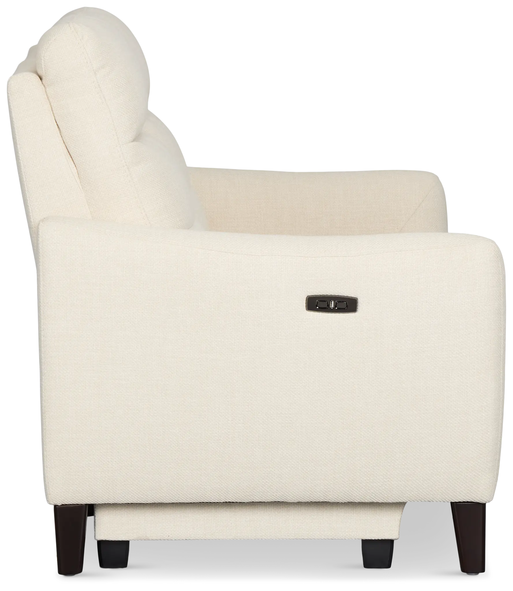 Keaton White Fabric Power Reclining Loveseat W/ Power Headrest Keaton White Fabric Power Reclining Loveseat W/ Power Headrest