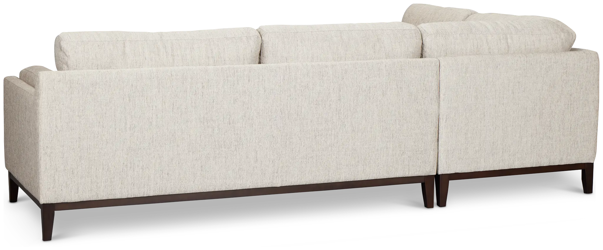 Wesley Gray Fabric Small Left Bumper Sectional Wesley Gray Fabric Small Left Bumper Sectional
