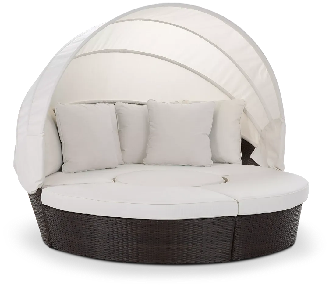 Fina White Canopy Daybed