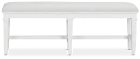 Cape Cod Ivory Upholstered Dining Bench