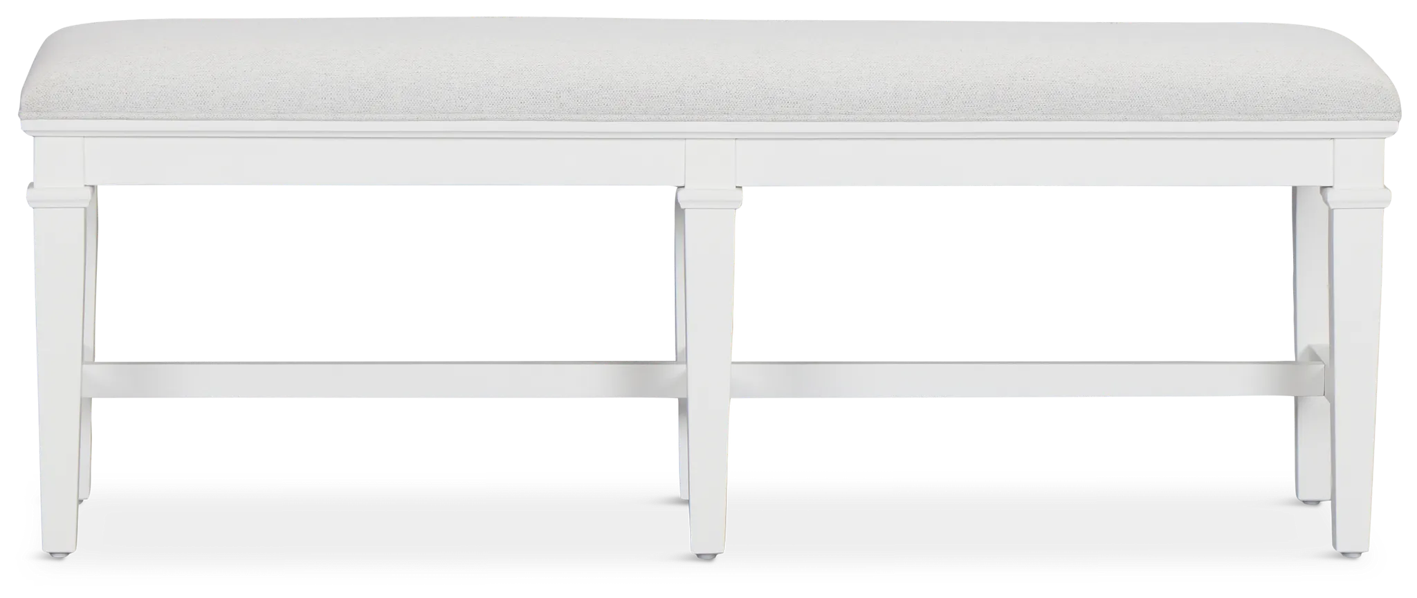 Cape Cod Ivory Upholstered Dining Bench