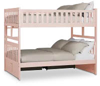 Charleston Pink Storage Bunk Bed