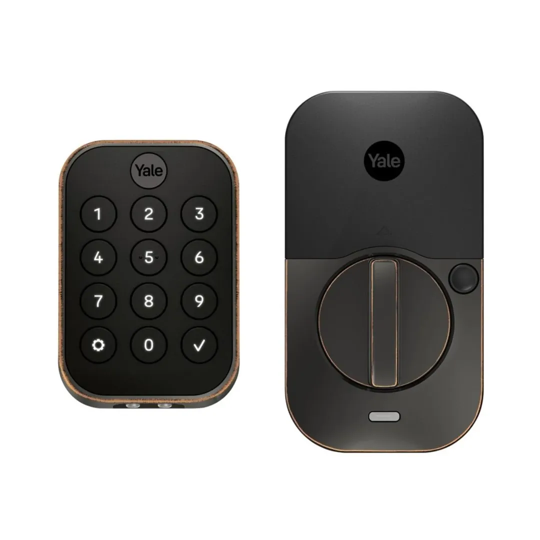 Yale Pro 2 Pushbutton Bluetooth Bronze Key-free Keypad Door Lock