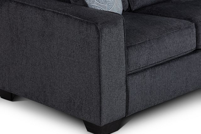 Altari Dark Gray Micro Loveseat