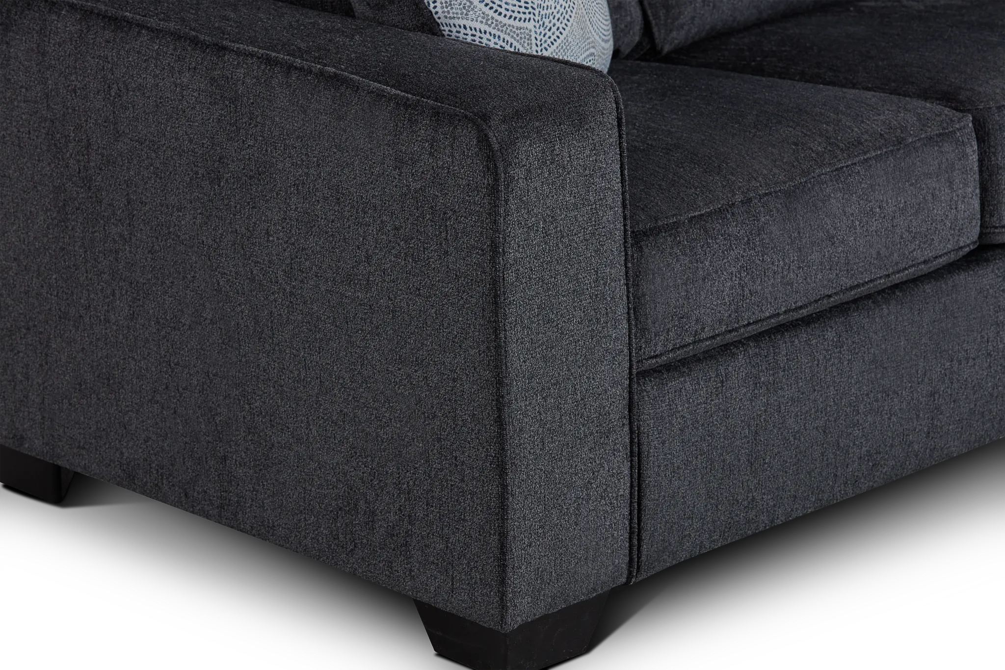 Altari Dark Gray Micro Loveseat