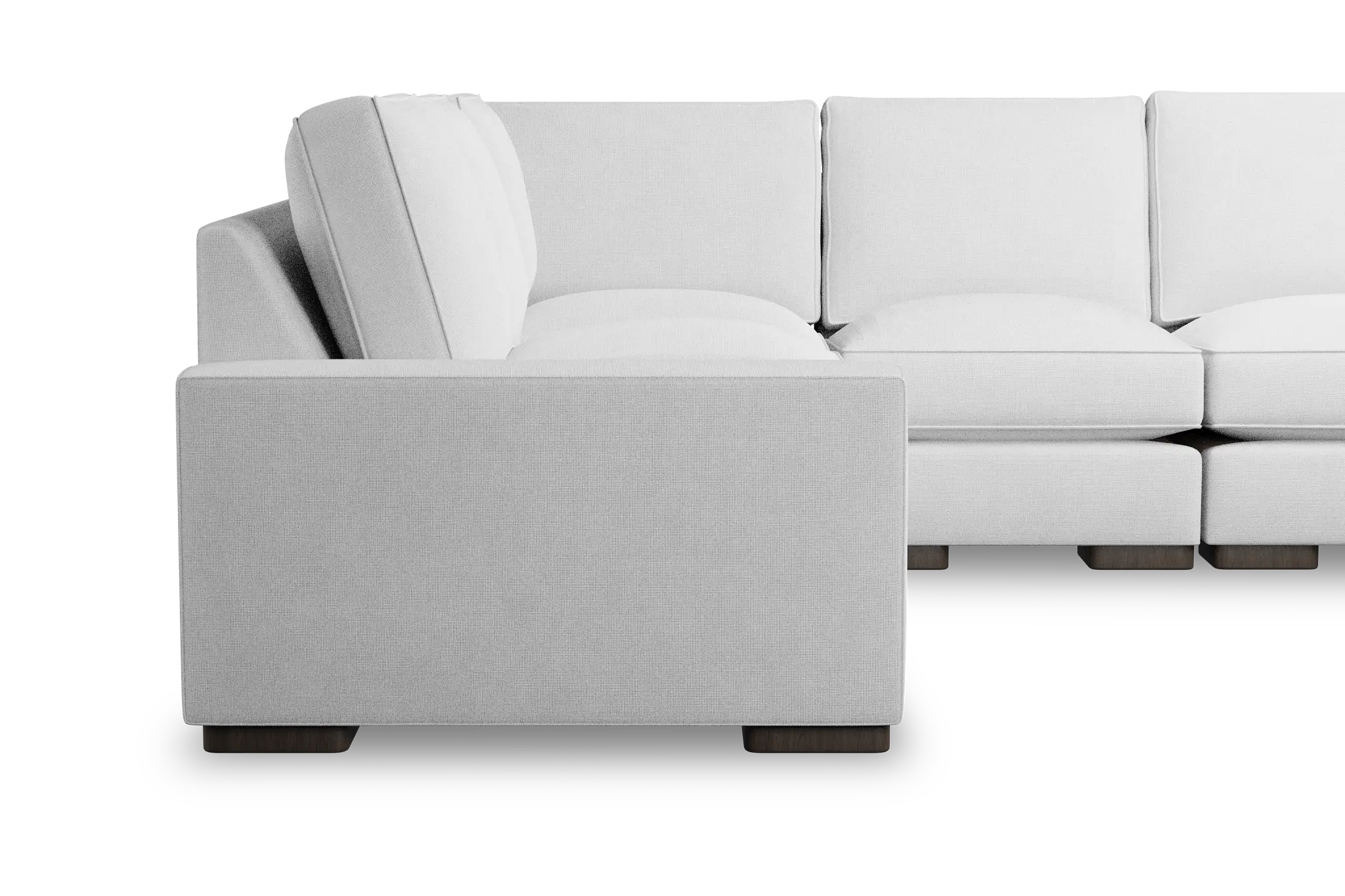 Edgewater Suave White Medium Two-arm Sectional Edgewater Suave White Medium Two-arm Sectional