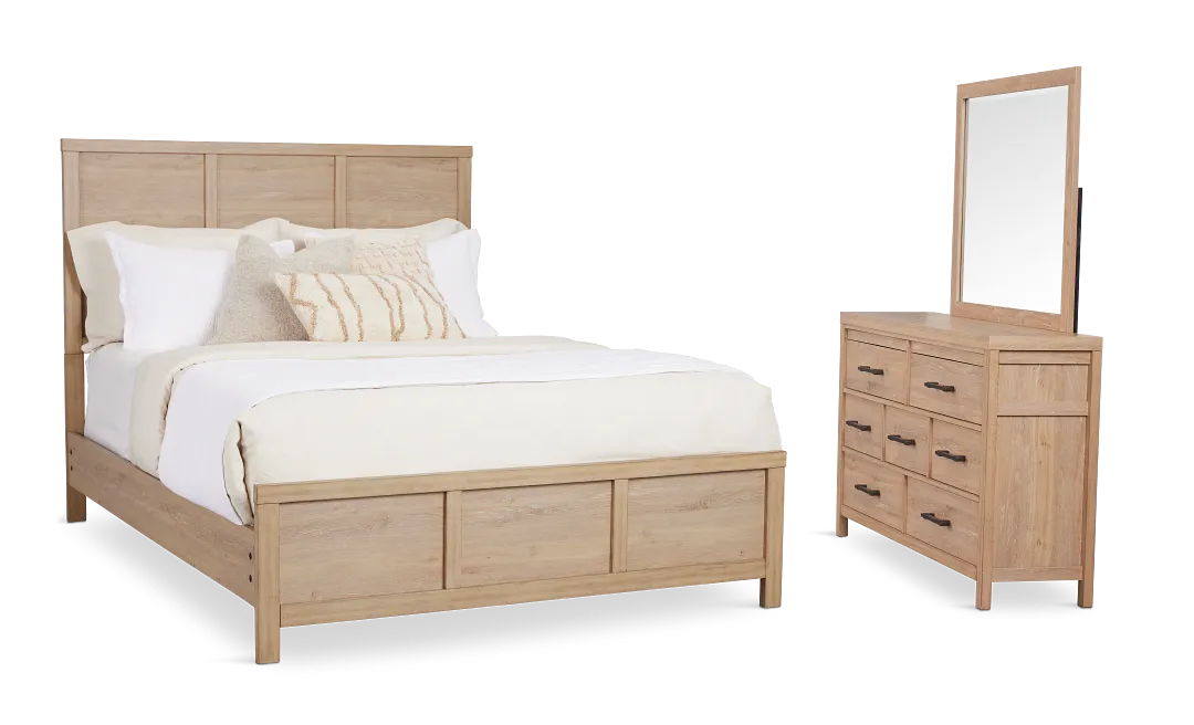 Layton Light Tone Panel Bedroom