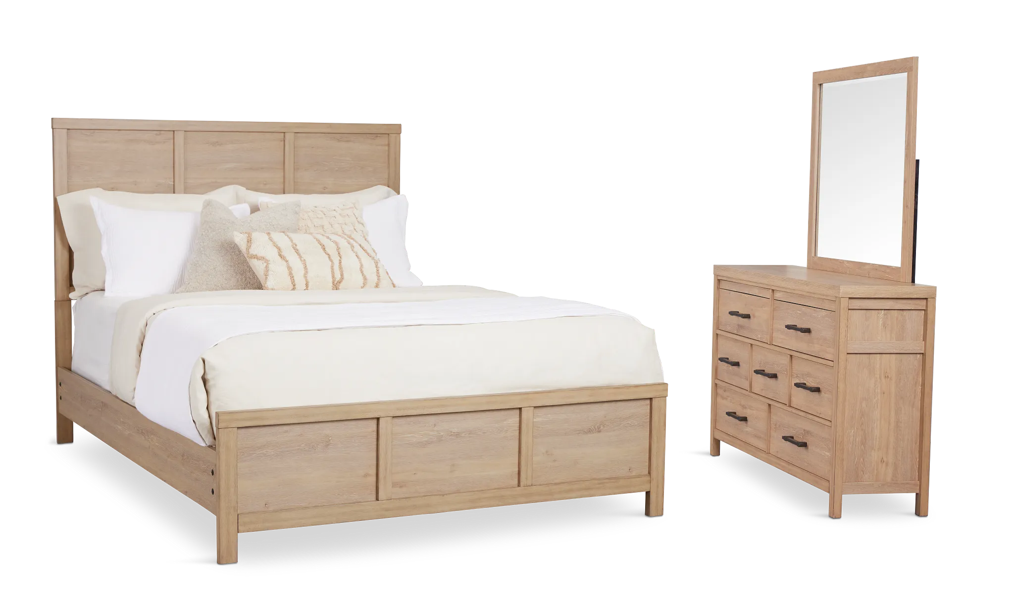 Layton Light Tone Panel Bedroom