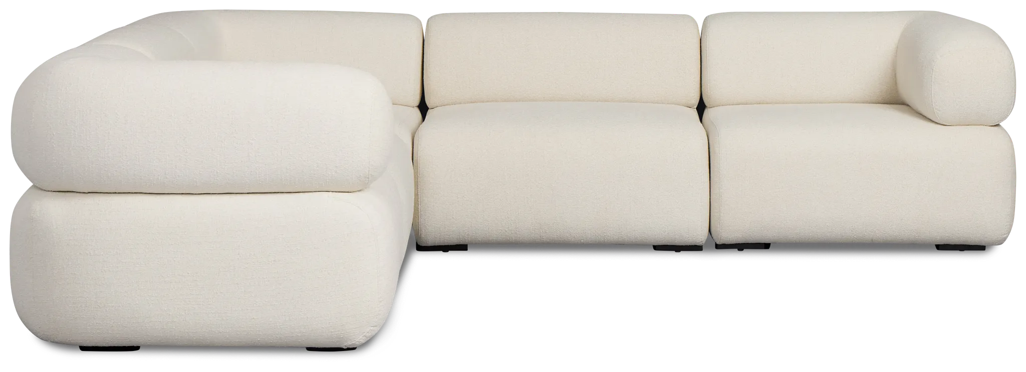 Celeste Light Beige Fabric 5-piece Modular Sectional