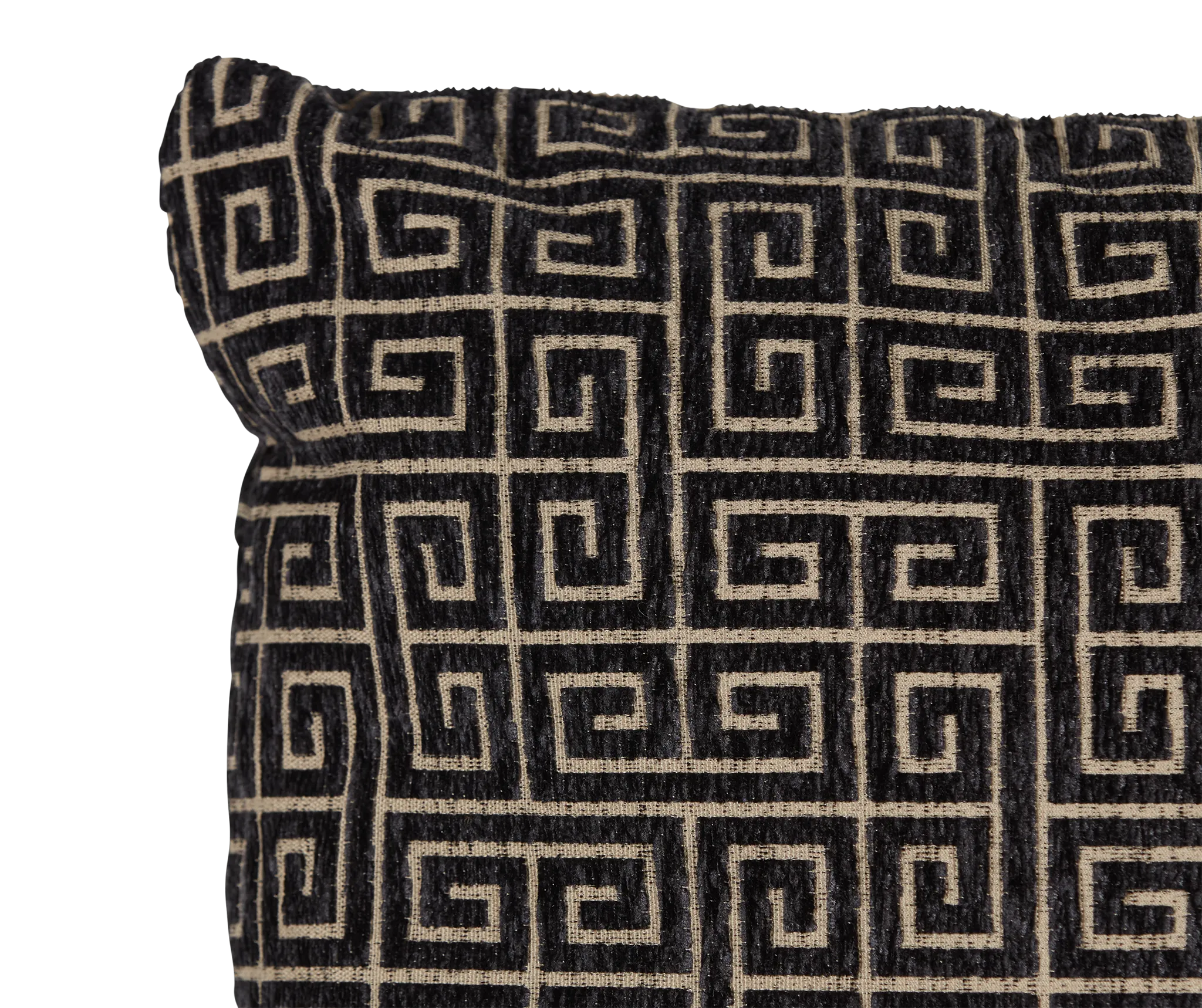 Keys Black 18" Square Accent Pillow