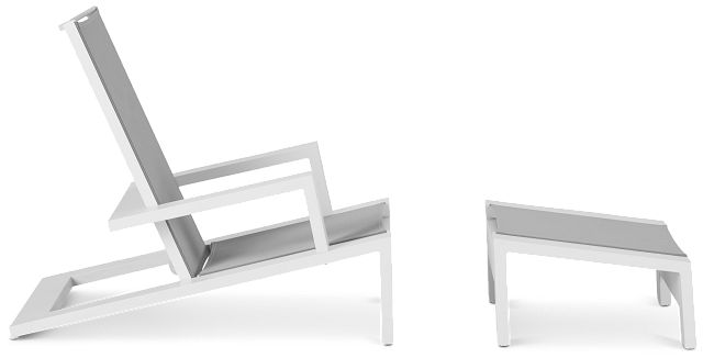 Linear White Chair & Otto