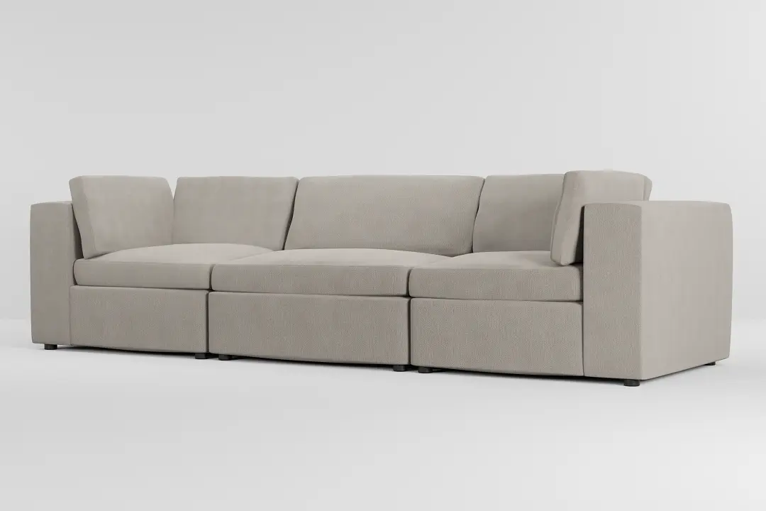 Destin Revenue Beige Fabric 3-piece Modular Sofa Destin Revenue Beige Fabric 3-piece Modular Sofa