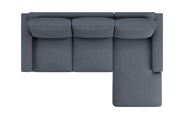 Edgewater Victory Dark Blue Right Chaise Sectional