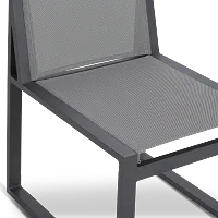 Linear2 Dark Gray Sling Arm Chair