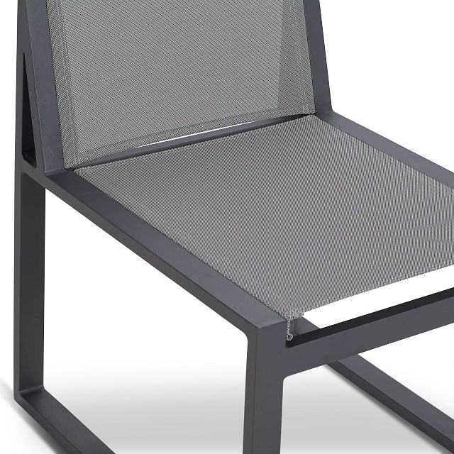 Linear Dark Gray Sling Arm Chair (6)