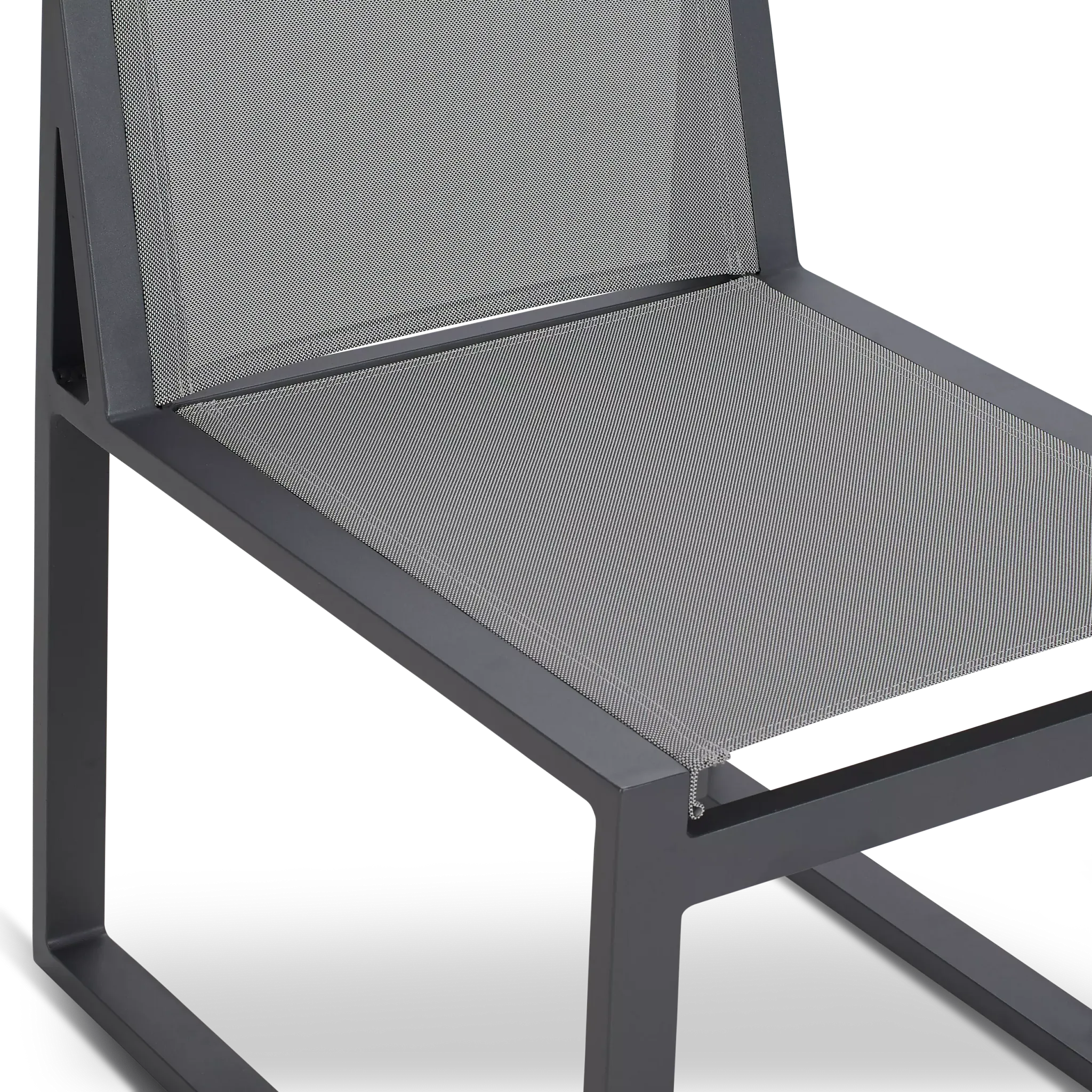 Linear2 Dark Gray Sling Arm Chair