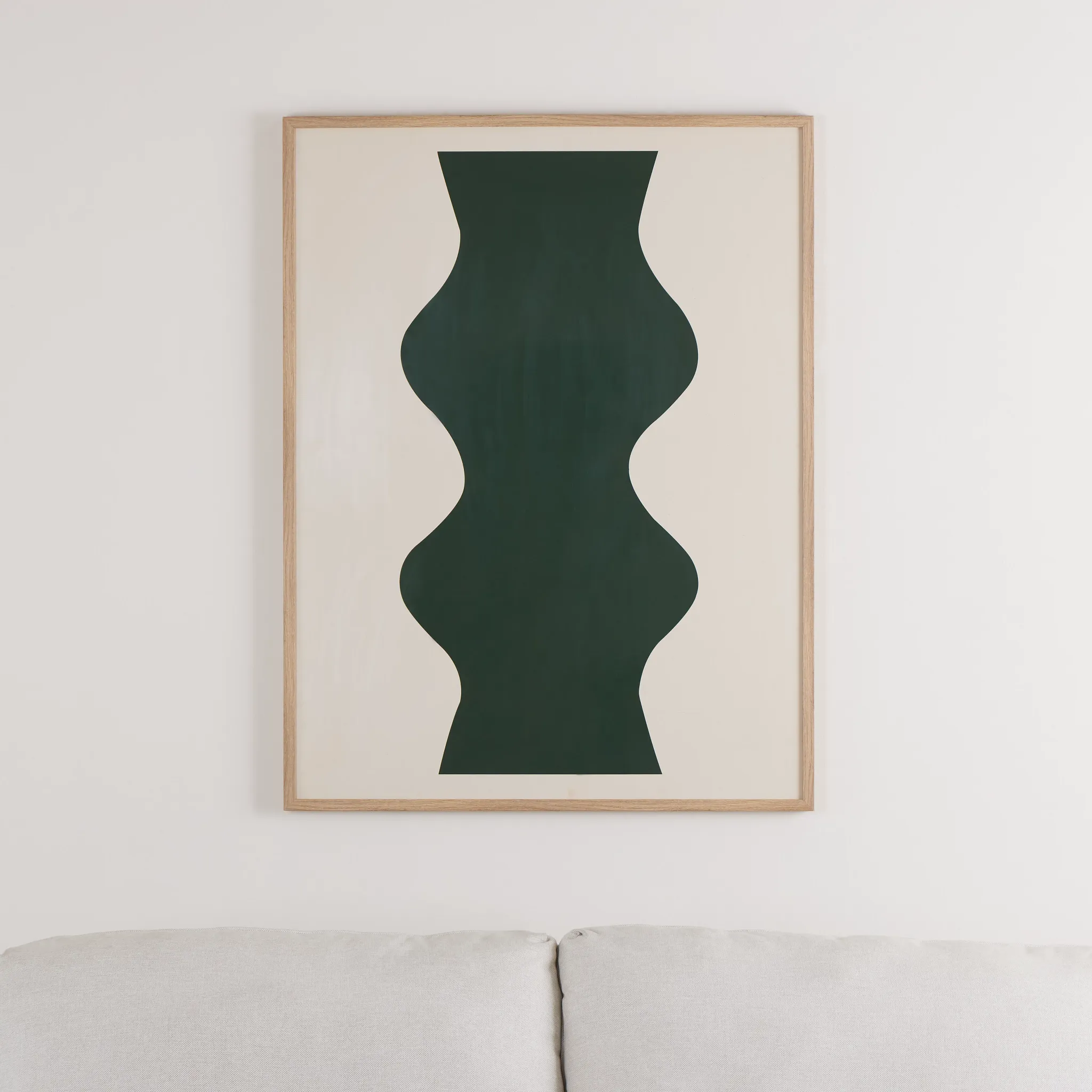 Rockie Dark Green Shadow Box Framed Wall Art