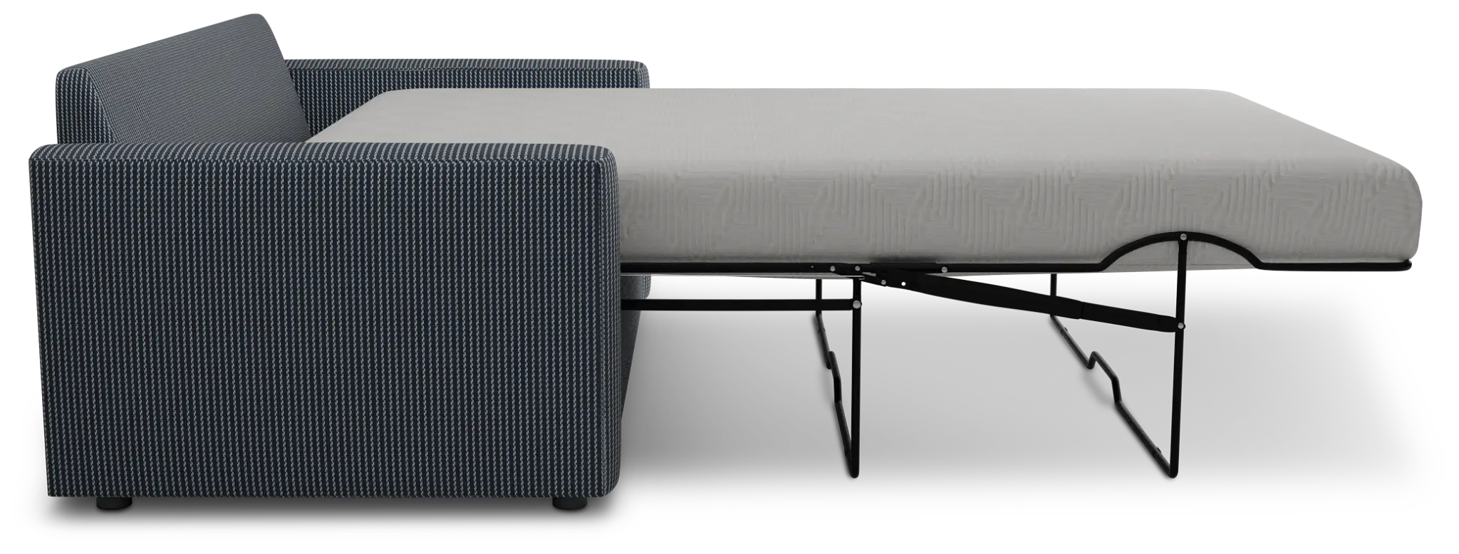 Siesta Lucy Navy Fabric Memory Foam Sleeper Siesta Lucy Navy Fabric Memory Foam Sleeper