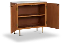Tanner Light Tone Marble Two-door Cabinet