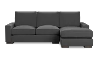 Edgewater Delray Dark Gray Right Chaise Sectional