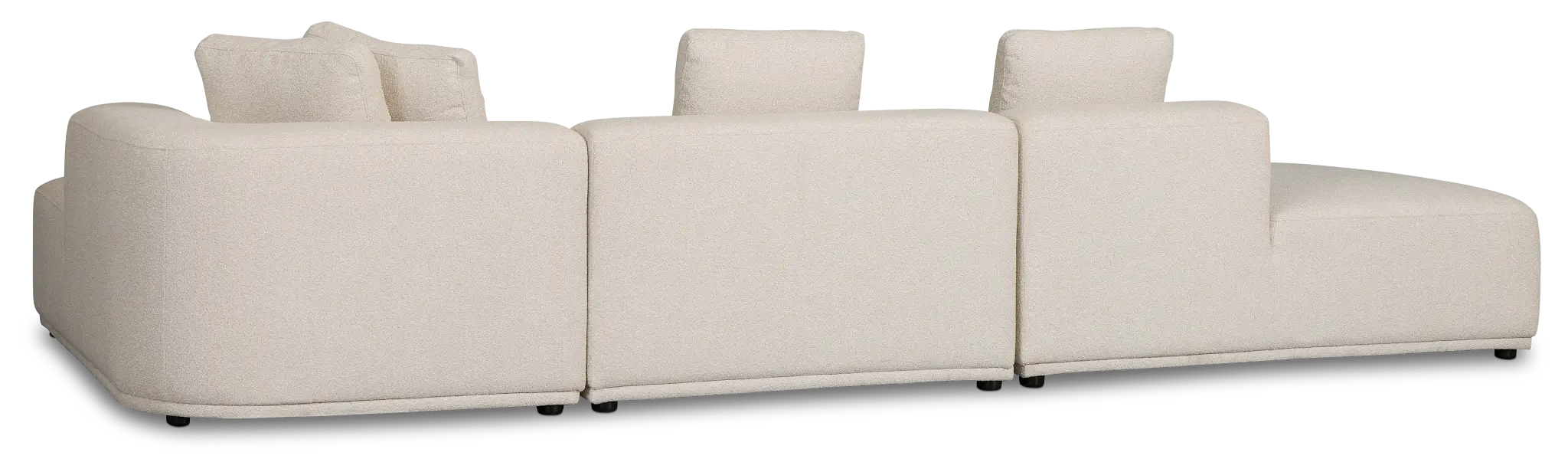 Catalina Beige Fabric Small Right Chaise Sectional Catalina Beige Fabric Small Right Chaise Sectional