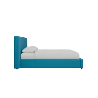 Grayton Joya Teal 44" Upholstered Platform Bed
