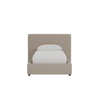 Grayton Elite Brown 44" Upholstered Platform Bed