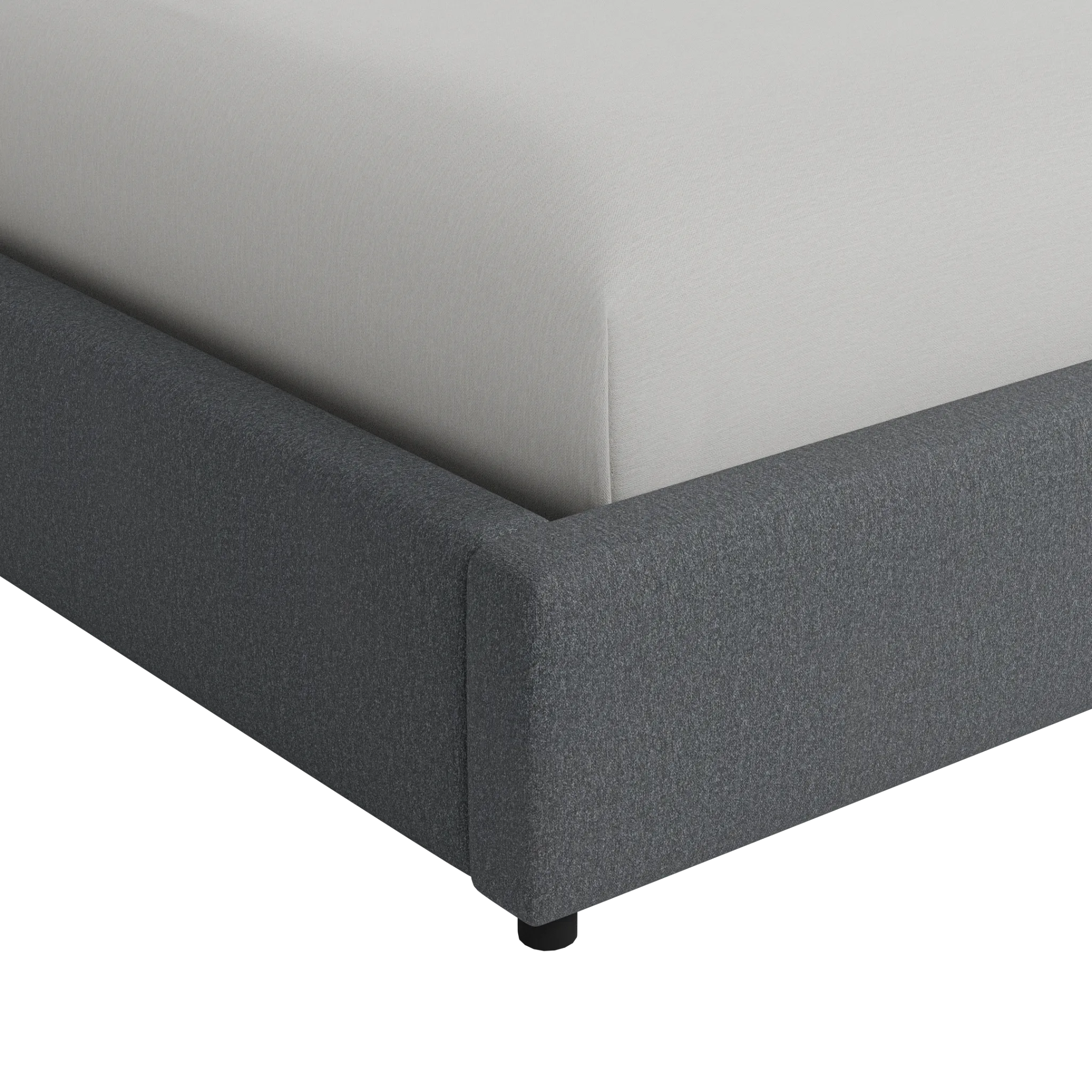 Captiva Delray Dark Gray 48" Upholstered Shelter Bed