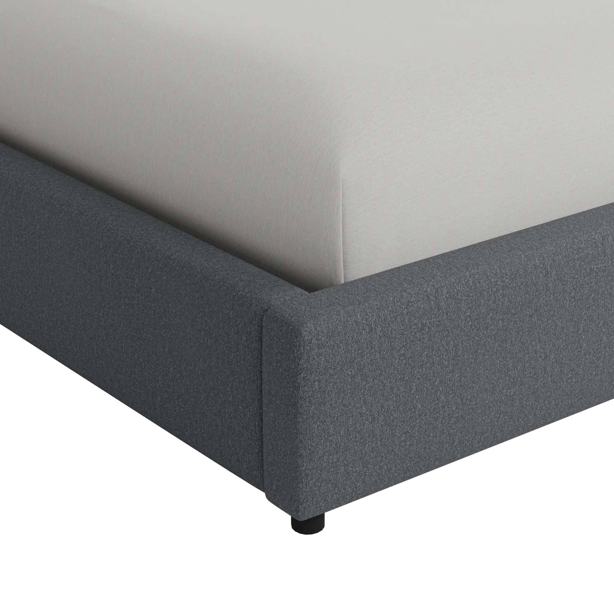 Captiva Delray Dark Gray 48" Upholstered Shelter Bed Captiva Delray Dark Gray 48" Upholstered Shelter Bed