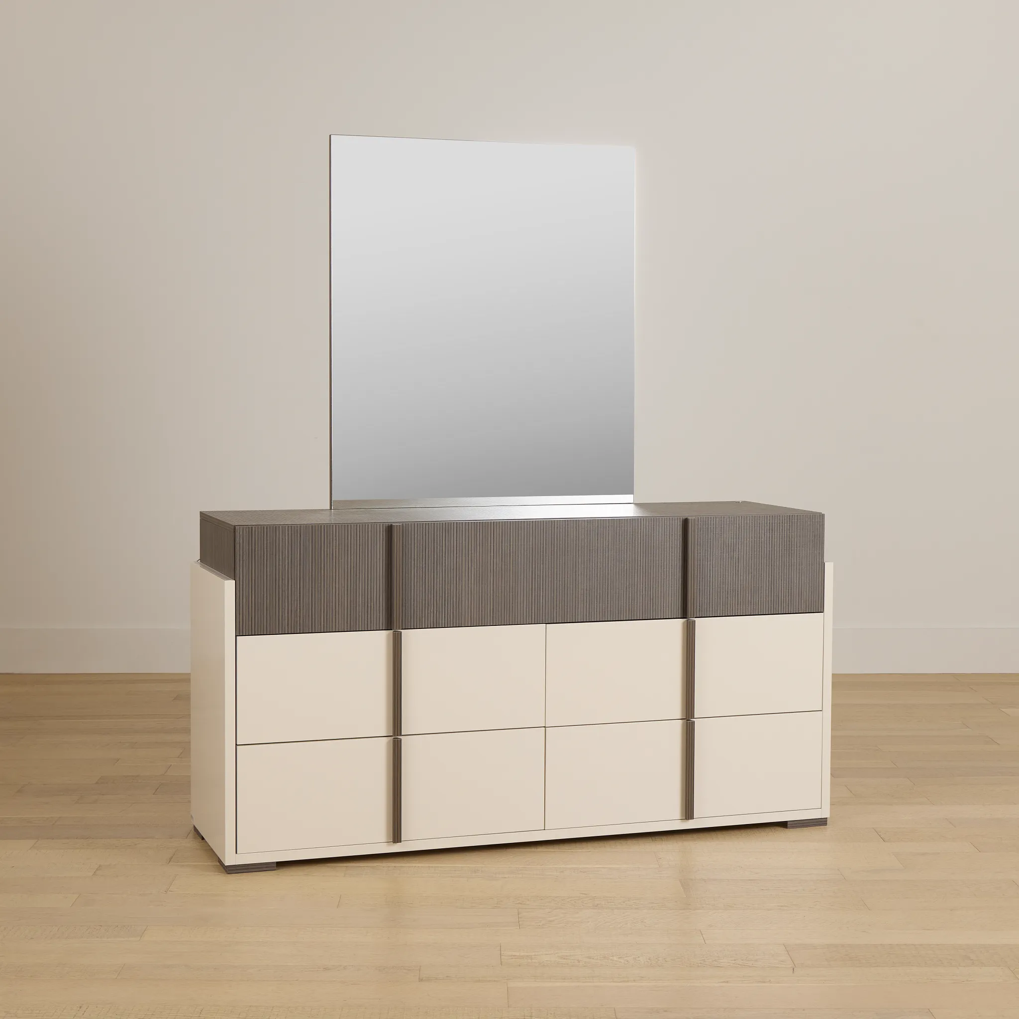 Sienna Two-tone Dresser & Mirror